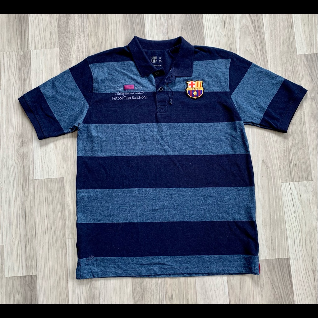 New Fc Barcelona Official Team Store Striped Polo New Fc Barcelona Official Team Store Striped Polo